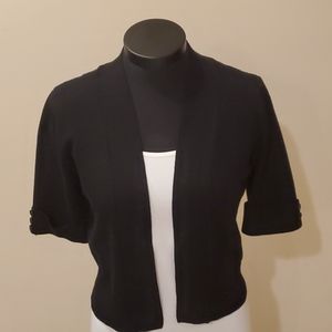 Black Short Sleeves Sweater